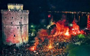 ποδοσφαιρικοί αγώνες θεσσαλονίκη λευκός πύργος